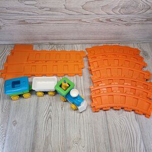 Child Guidance Sesame Street Muppets Train Tracks Railroad Locomotive 1981‎ Vtg